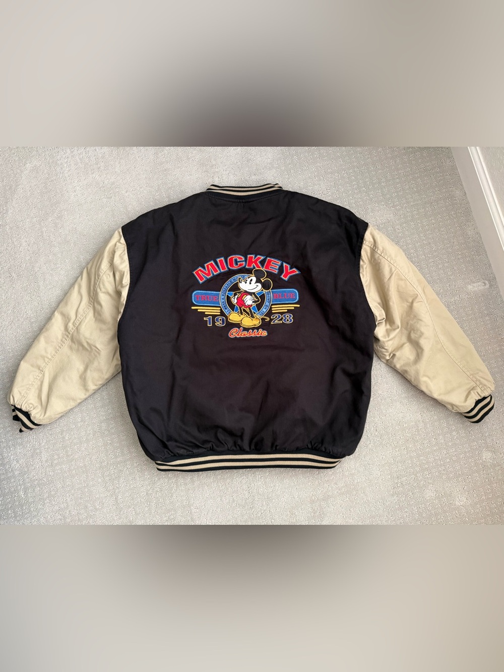 Vintage DISNEY Mickey Mouse Varisty Bomber Jacket Size XL